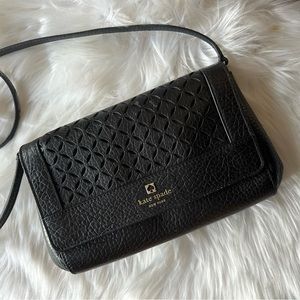 UGC Kate Spade Black Laser-Cut Crossbody Purse 🖤👛